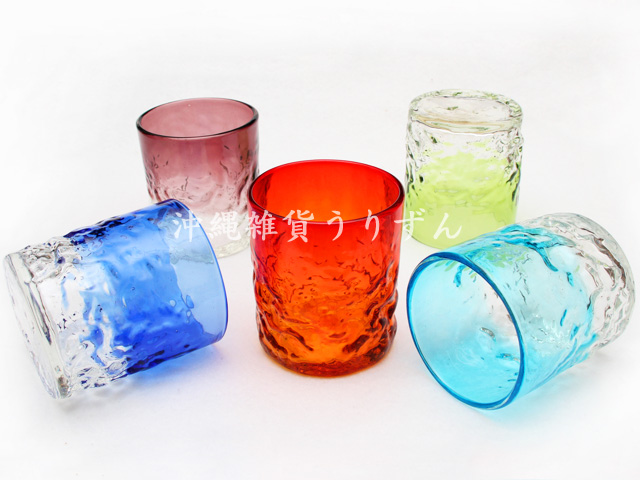 琉球ガラス 通販・販売｜かわいいグラス5個ギフトセット｜沖縄から直送『うりずん』