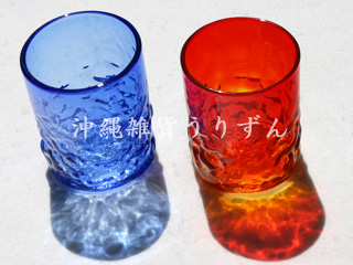 琉球ガラス 通販・販売｜琉球ガラスのロックグラスと紅型柄コースター