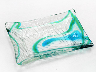 琉球ガラスのガラス皿